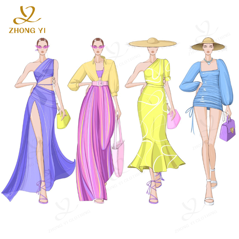 Платье женское с заниженной талией