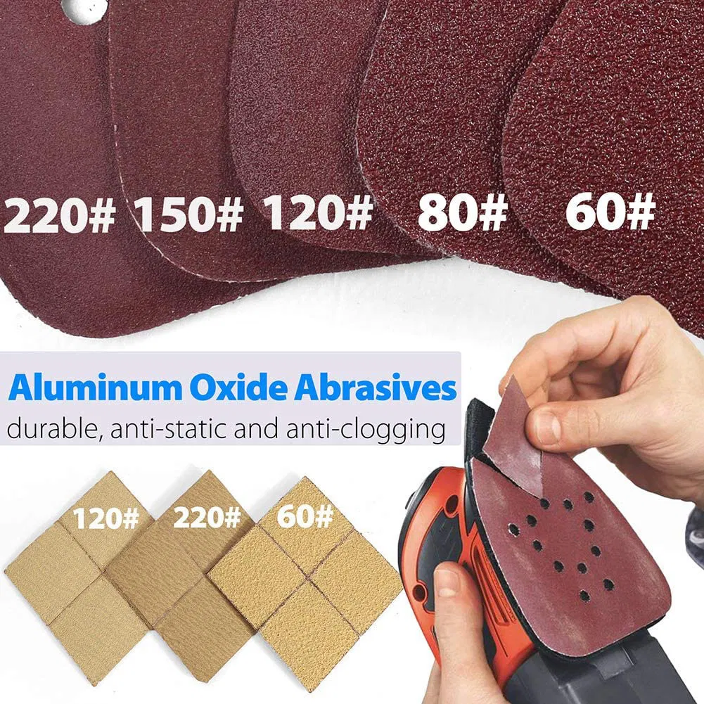 Sanders 50PCS 60 80 120 150 220 Grit Sandpaper Assortment