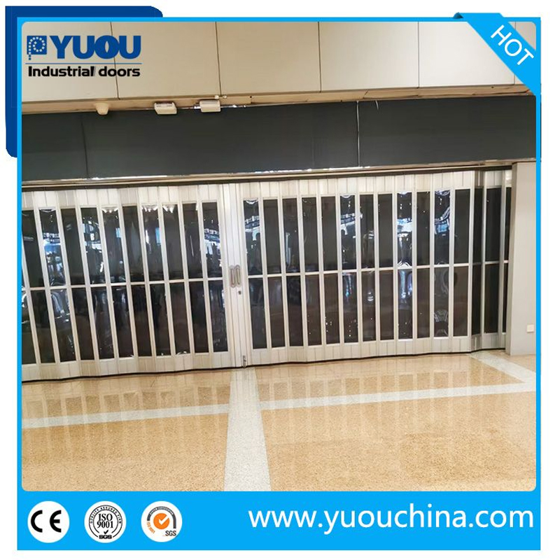 New Design Transparent Polycarbonate Crystal Folding Door