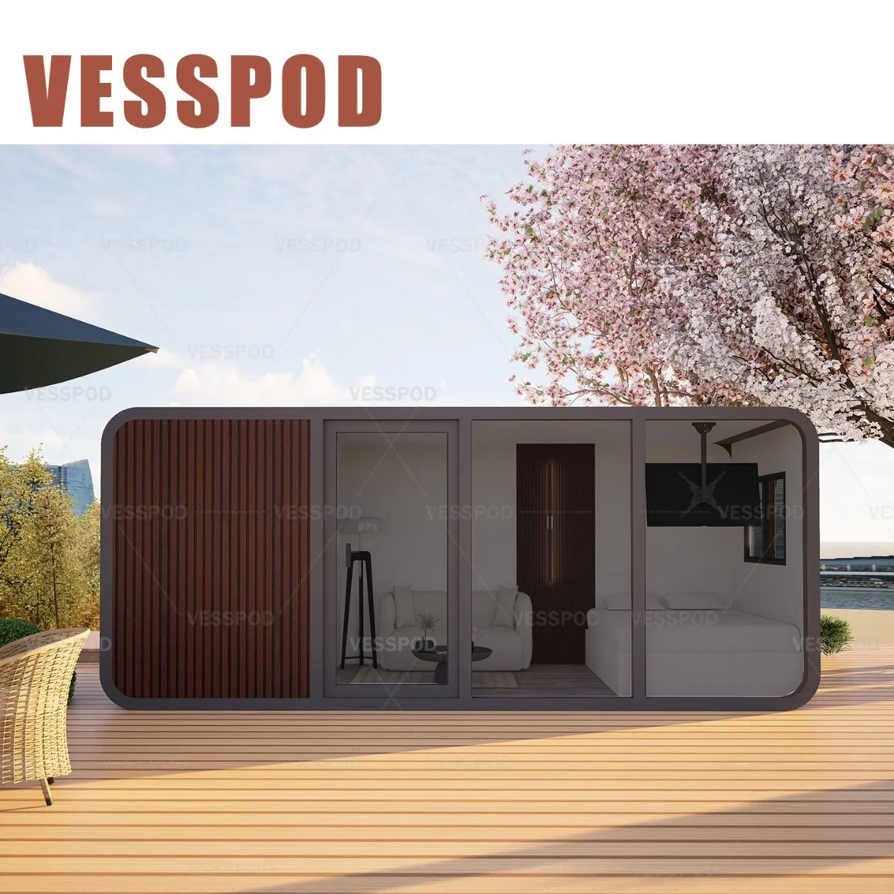 2024 Luxury Living Prefab Portable Home Expandable Movable Foldable House for Sale