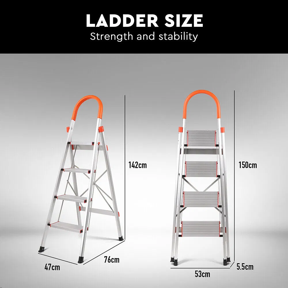 China 3-7 Step Aluminum Househol Strong Foldable Ladder