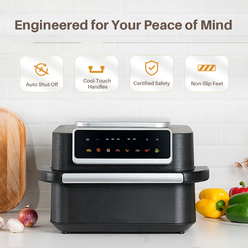 2100W Freidora De Aire Digital 10L Electric Hot Air Fryer Machine