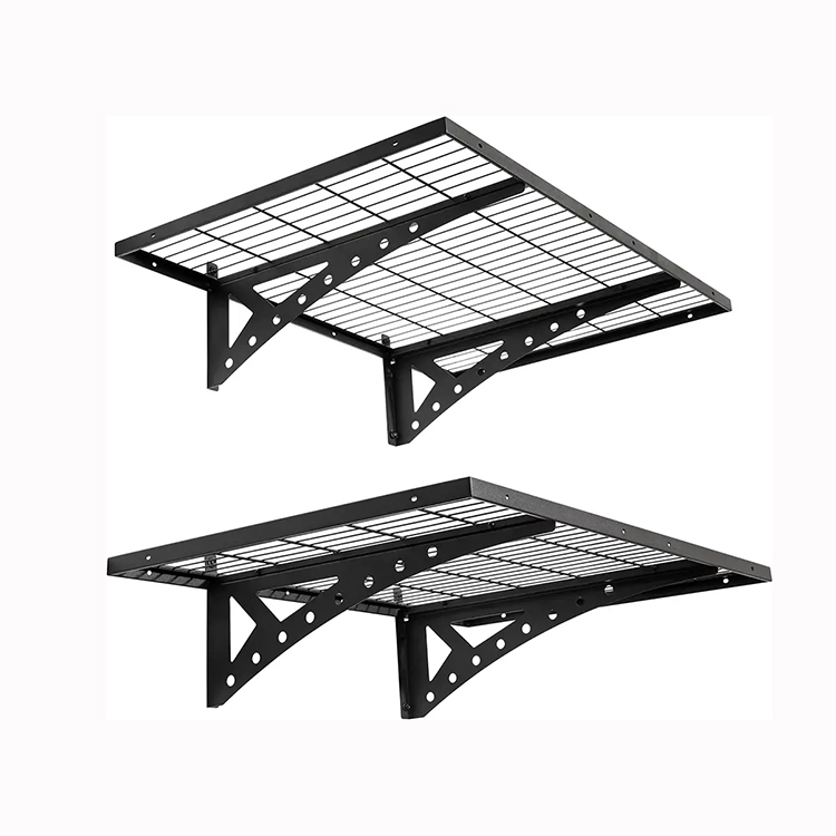 Jh-Mech 2X6FT 800lbs Load Capacity Metal Wall Mount Shelf for Garage