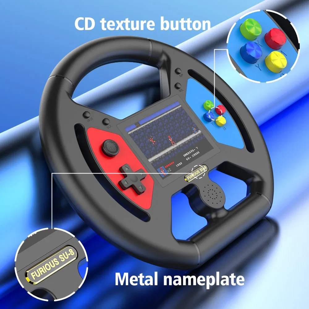 Портативная игровая консоль 999 в 1 с рулем