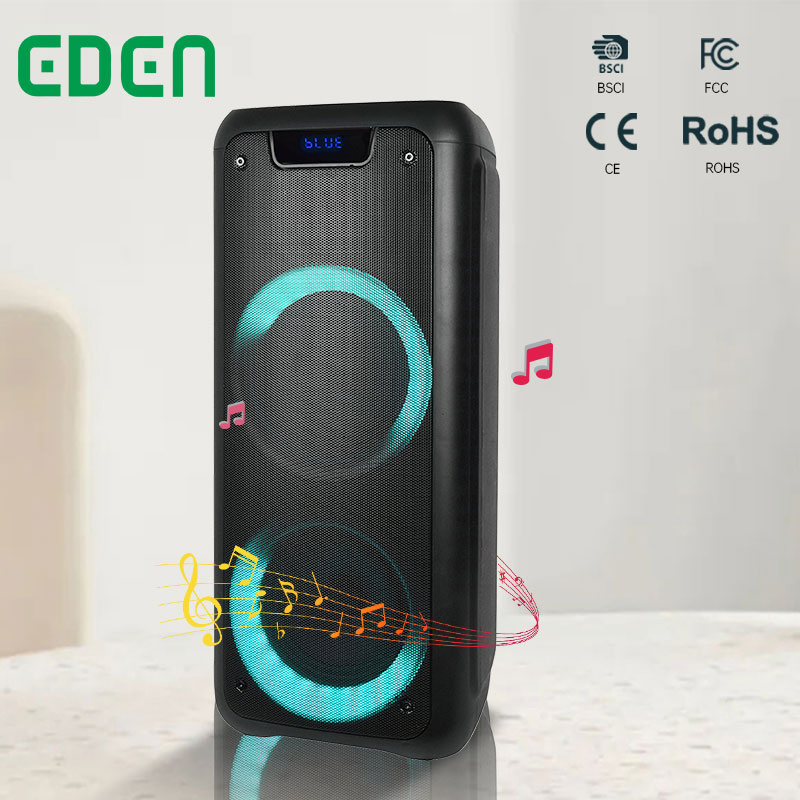 Best-Selling Private FM Radio Wireless Bluetooth Rechargeable DJ Karaoke Audio Portable Bluetooth Speaker with Wired Microphone ED-605