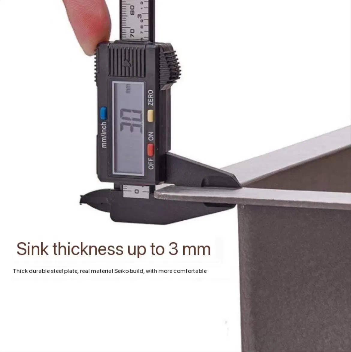 304 Stainless Steel Large Sink Dual Slot Package Drawing Faucet Multi -Function Kitchen Stretch Tank