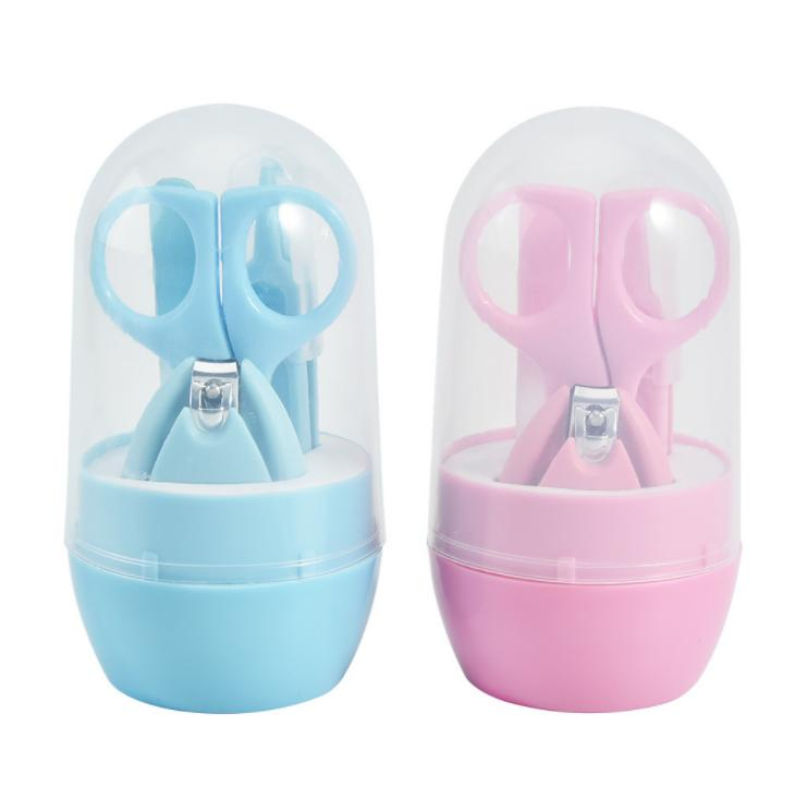 Wholesale Safe 4 Pieces Baby Care Manicure Set with Storage Box