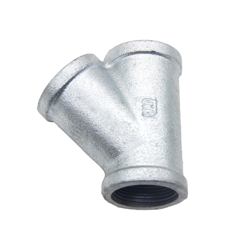 Y Brach Tee Gi Pipe Fittings with BS Threads