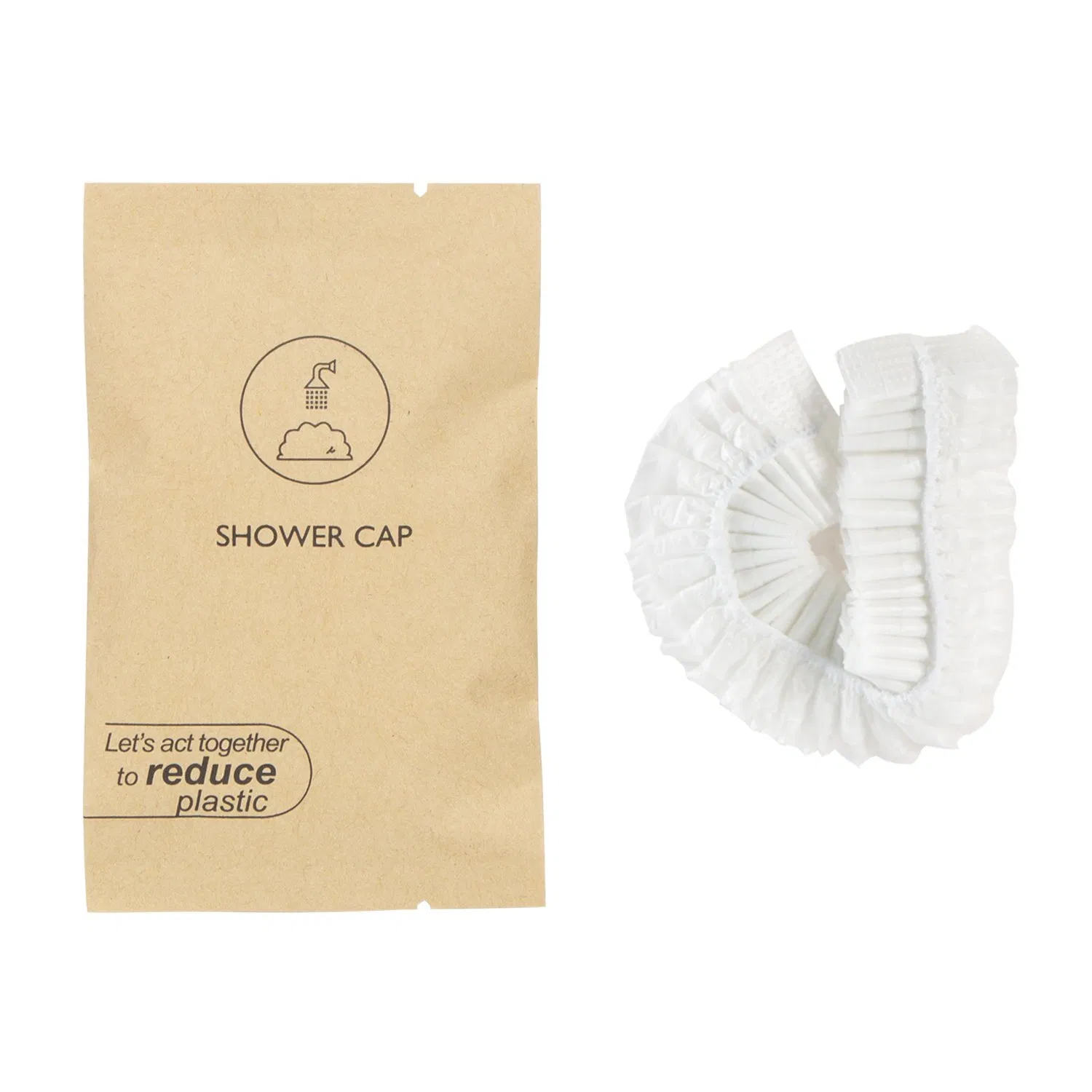 Bulk Cheap Hotel Travel Disposable Clear Shower Cap for Hotels