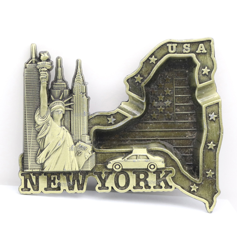 Wholesale Custom Metal Portable Ashtray Decorative Smokeless Souvenir Cigar Pocket Ashtray