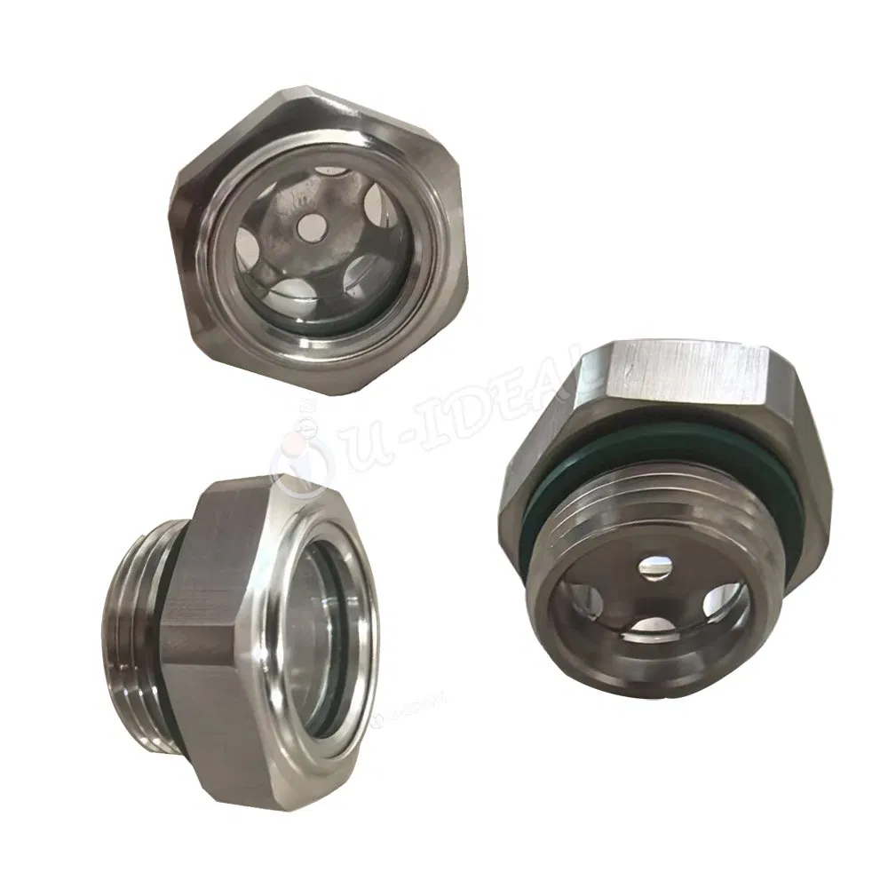 Staniless Steel /Aluminum Oil Sight Glass Oil Viewing Window