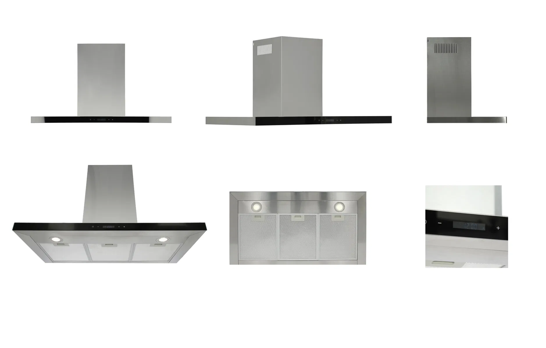 Kitchen Appliance Cooker Hood Stainless Steel Chimney with Touch Switch Extractor Range Hood