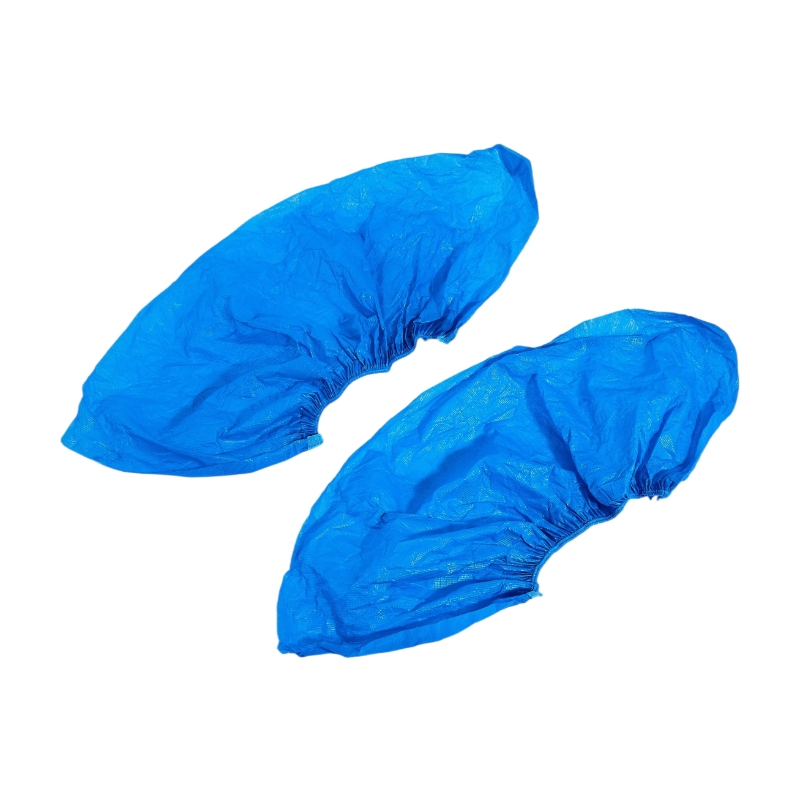 Factory Price Disposable Non Woven Shoe Cover Medical Hospital Use CPE Shoe Cover
