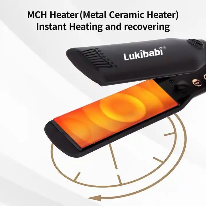 Mch Quick Heating LCD Digital Display Hair Flat Iron Intelligent Timing Shutdown Hair Straightener