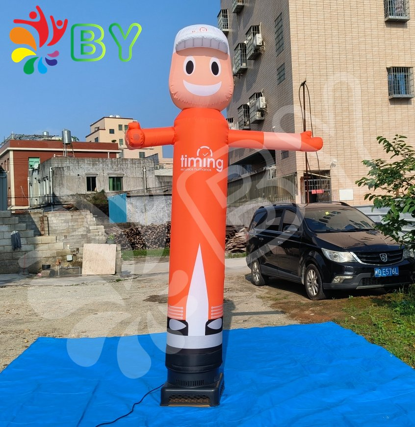 Custom Design Logo Advertising Inflatable Wave Man Air Sky Dancer with Blower Fan Accessories