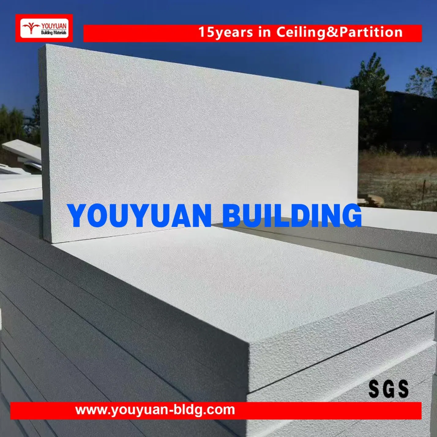 Acoustic Mineral Fiber Ceiling Suspended False Ceiling for Ceiling Tile