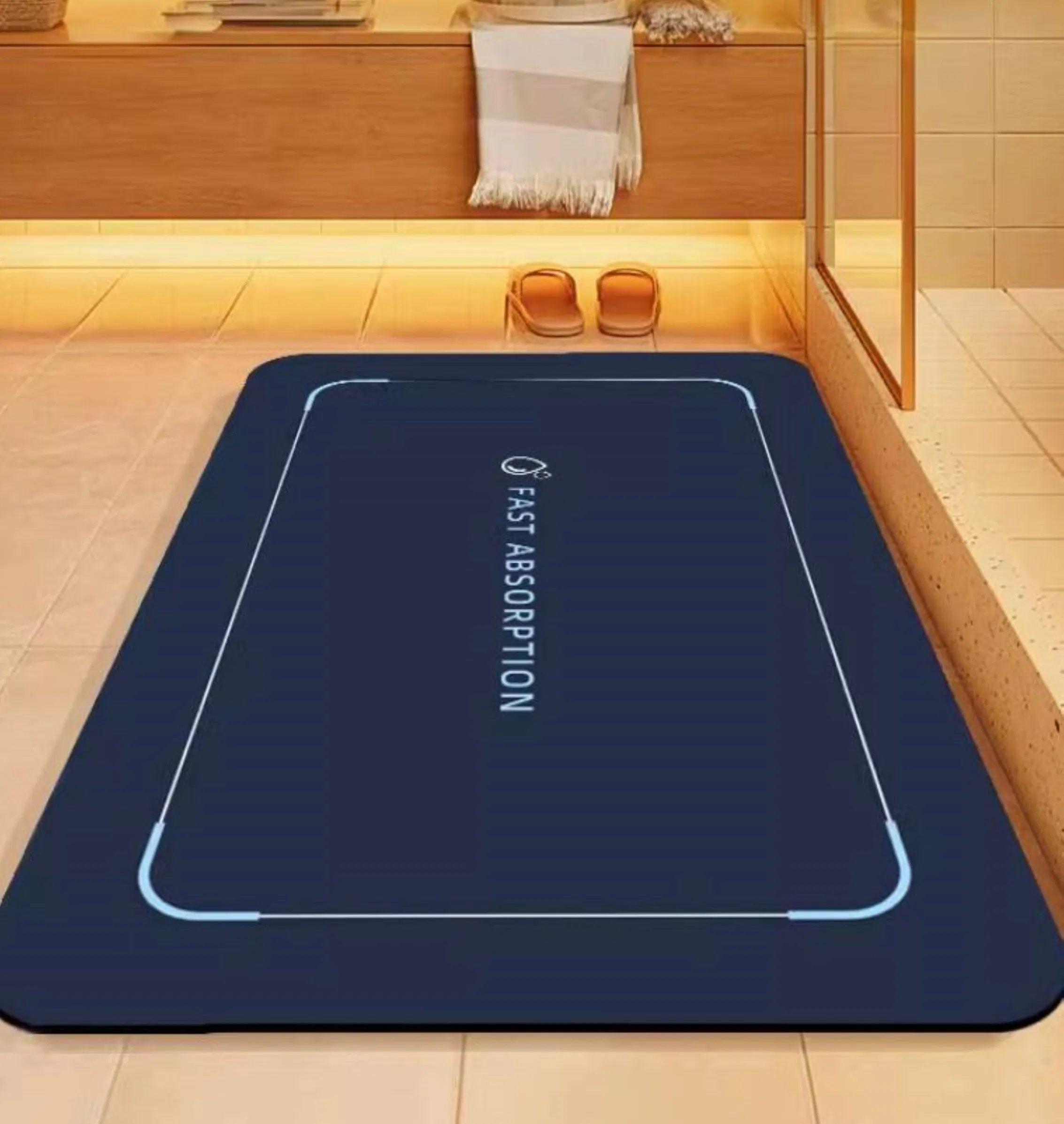 Non-Slip Modern Kitchen Bathroom Mat Diatom Mud Mat