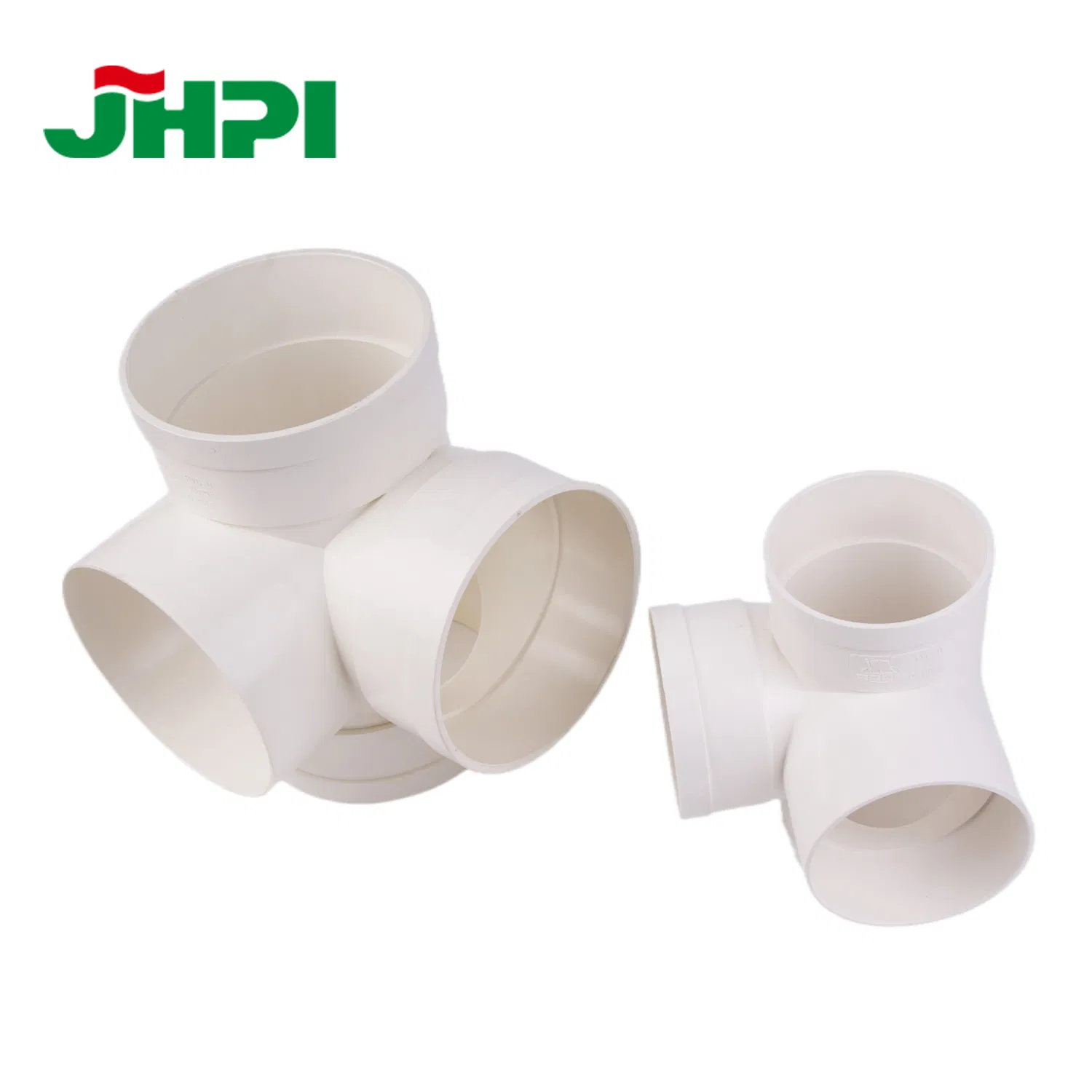 High Temperature Resistance PVC Drain Pipe Fittings Flat Equal Diameter Vertical Four-Way Pipe Fittings