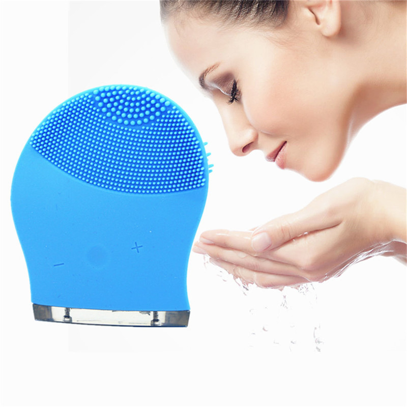 Electric Exfoliators Automatic Sonic Silicone Facial Cleansing Brush