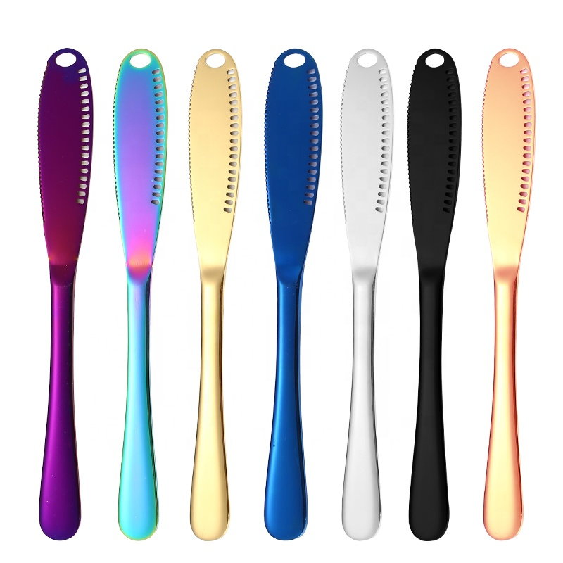 Stainless Steel 430 Cutlery Function 3 in 1 Cream Cheese Jam Butter Knife