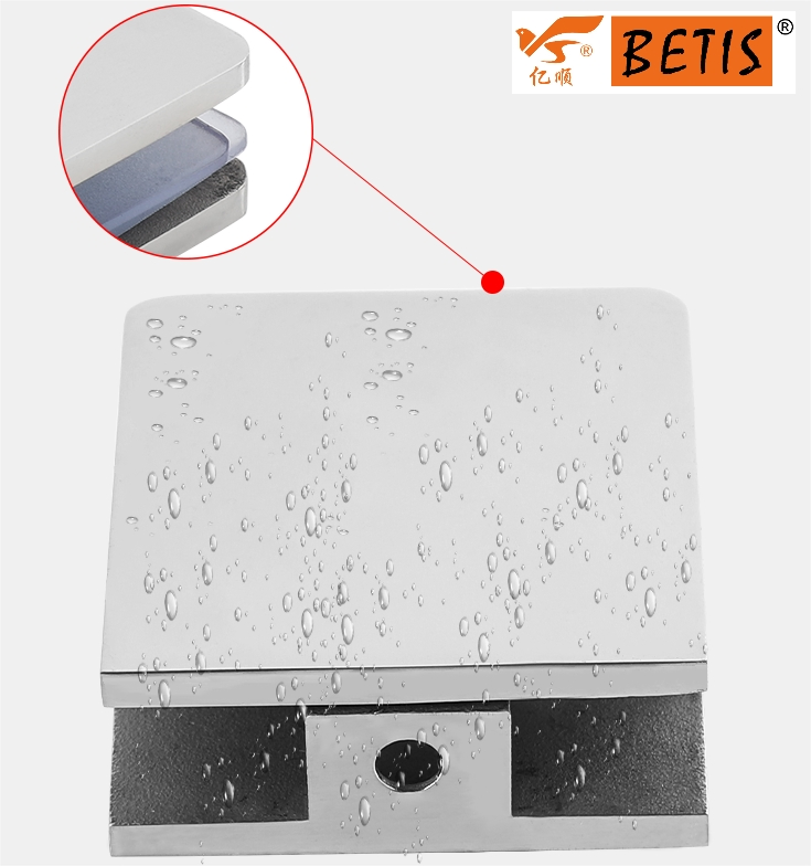 OEM Wholesale Hot Style 304-Stainless-Steel Sliding Door Set Heavy Duty Steel Pipe Rotated Fixed-Board Clamp for Shower Room