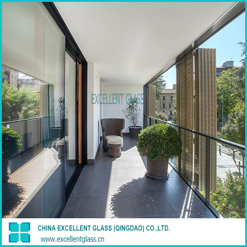 Curtain Wall Tempered Glass/Door/Window Use; Weather-Resistant; Large-Size Available; Low-E Coating Option