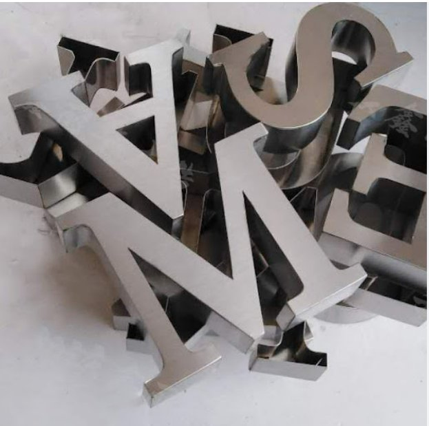 Customized Fabricated Display Stainless Steel Logo Signage for Advertising