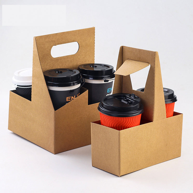 Oil-Proof Waterproof Paper Disposable Square Food Tray Kraft Paper Pulp Tray