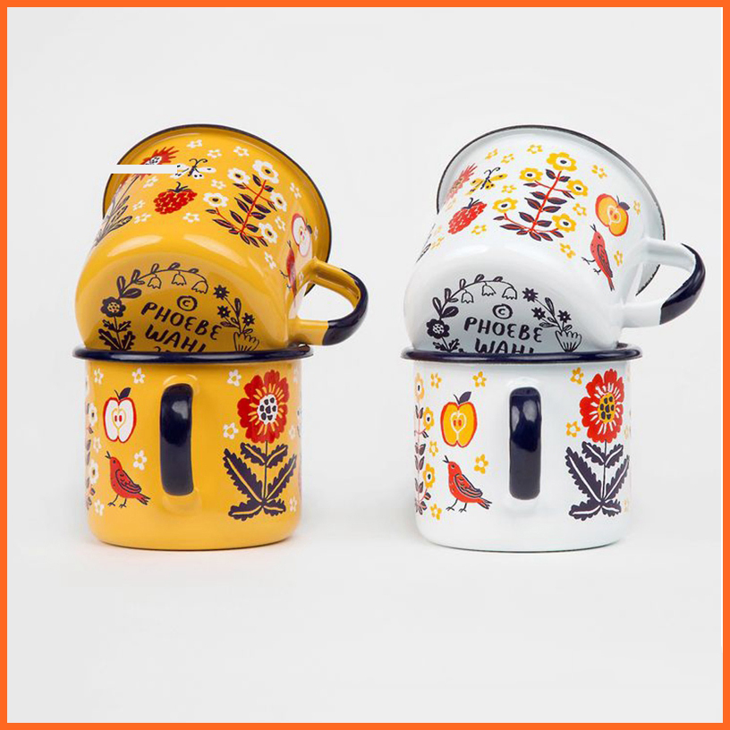 Customized Enamel Metal Mug