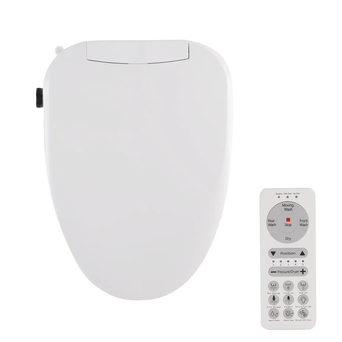 Auto Flushing Dry Automatic Intelligent Toilet Seat Cover Warm Bidet Toilet Seat