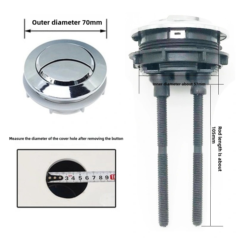 Fluor Wholesale Toilet Flush Button Round Square Dual Flush Bathroom Accessories