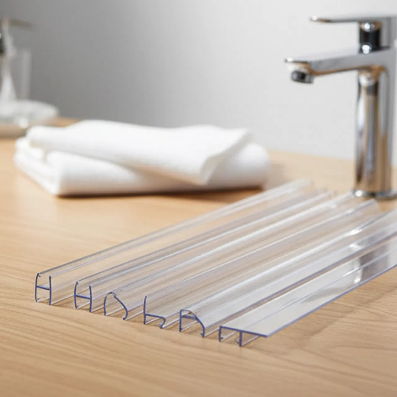 Flexible PVC Glass Door Seal with Soft Edge for Shower Cabin - Easy to Install