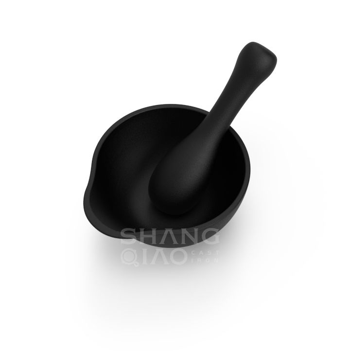 New Style Cast Iron Grinder for Spices Mortar and Pestle Set