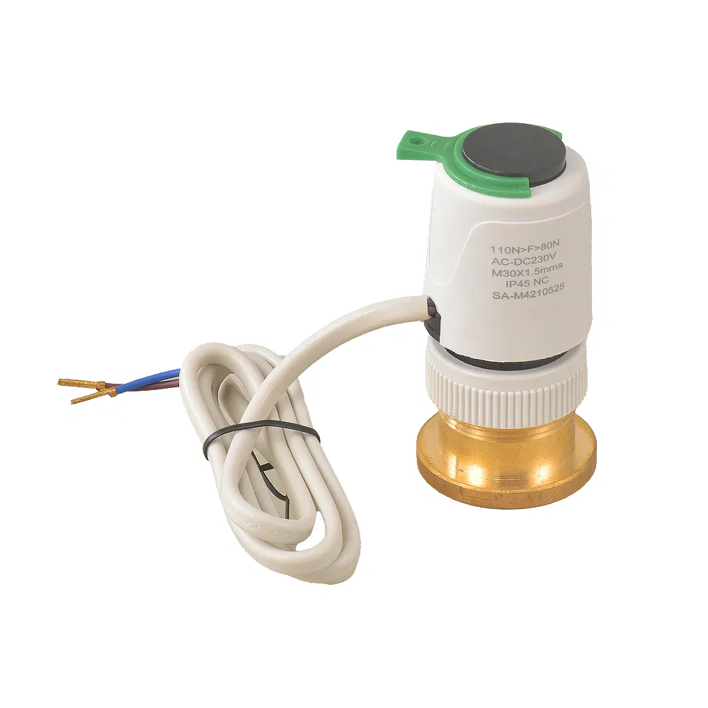 Thermal Actuator for Water Underfloor Heating Thermostatic Control System, Actuator Switch Special