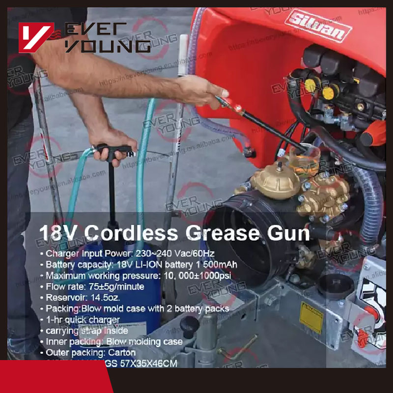 Аккумуляторная маслёнка 18V 1500mAh