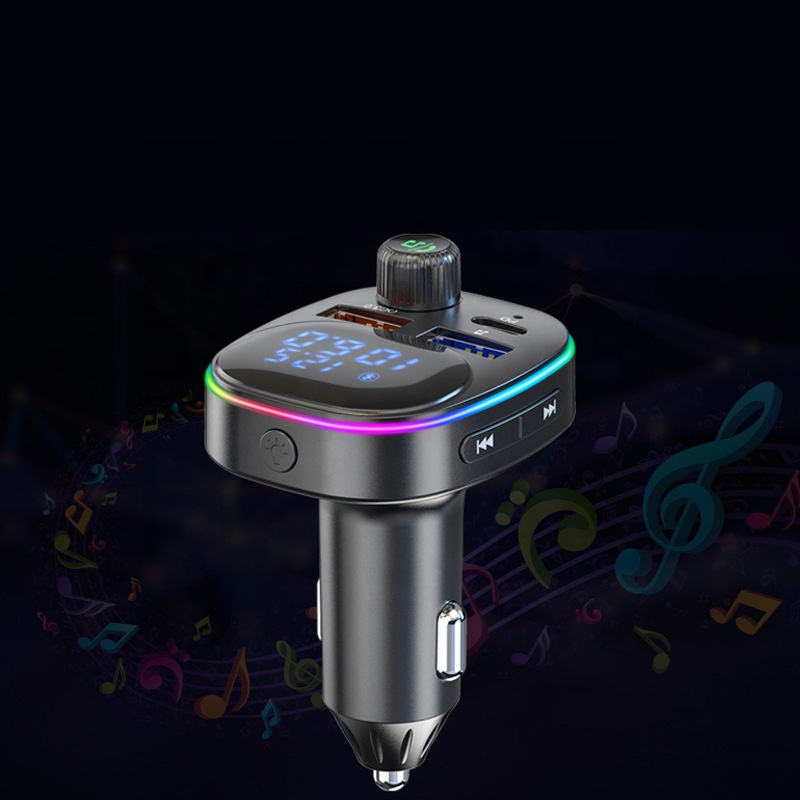 FM трансмиттер автомобильный BC82 Bluetooth громкая связь зарядка