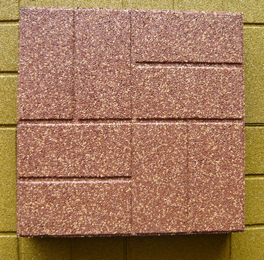 EPDM Color Brick Rubber Pavers Flooring Tiles for Garden Park Pathway
