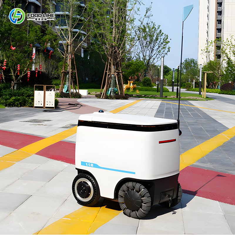 All-Round Contactless Fast Obstacle-Avoiding Mobile Autonomous Delivery Food Robot