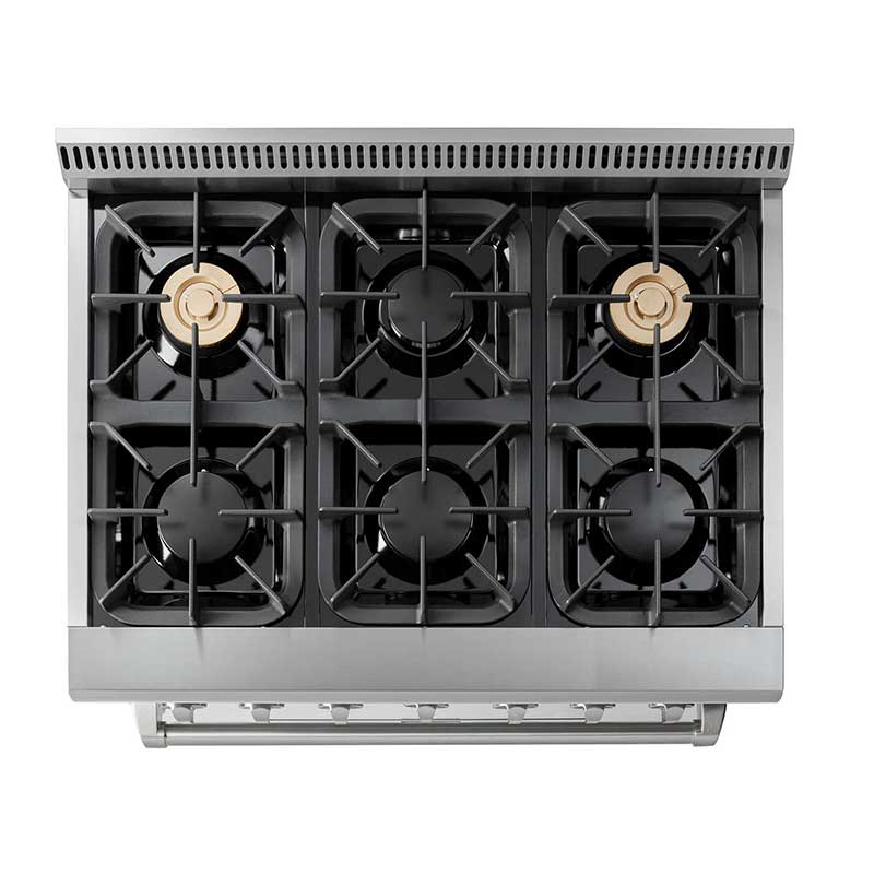 6 Burner Gas Stove with Electric Oven with CSA Hrd3606
