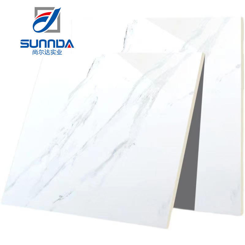 Foshan 600X600mm Excellent Quality Gray Marble Look Glossy Porcelain Indoor Glazed Polished Ceramic Floor Wall Granite Tiles for House Hotel