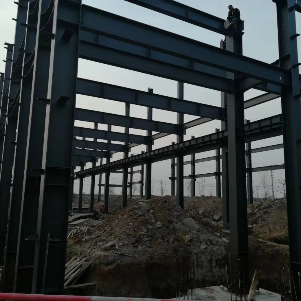 Q355 Welded H Section Steel Structure Workshop Metal Construction Painted
