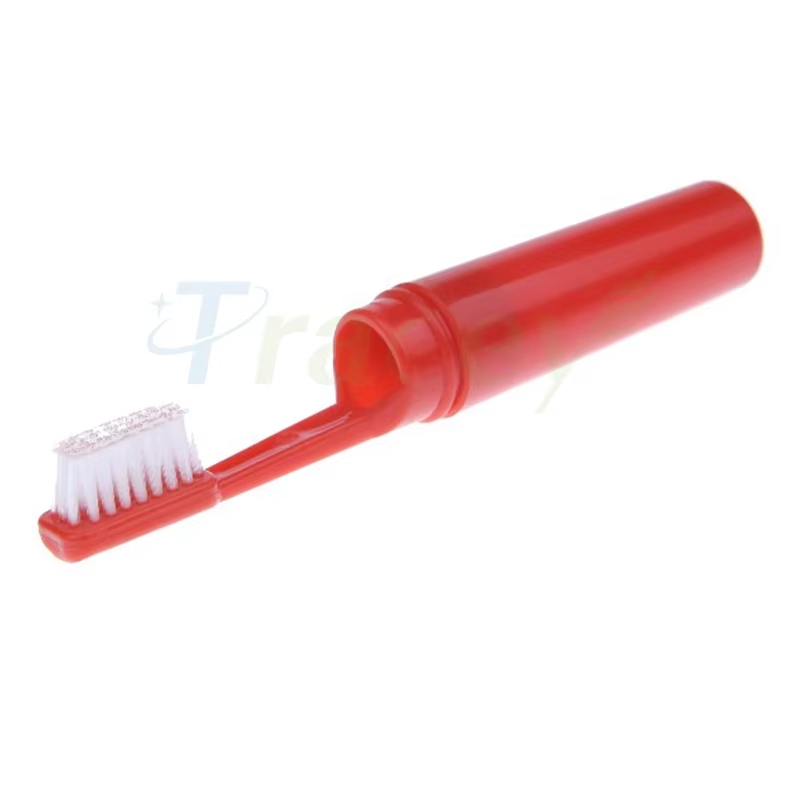 Disposable Convenient Foldable Toothbrush with Soft Nylon Bristles Eco-Friendly for Travel