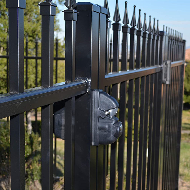 Safetech Hardware Black Key-Lockable Gate Latch