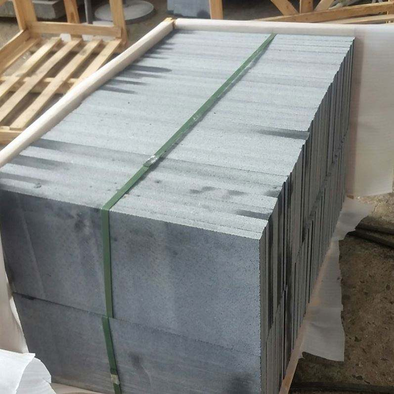 Living Room Bathroom Natural Polished Grey Granite Floor Tiles