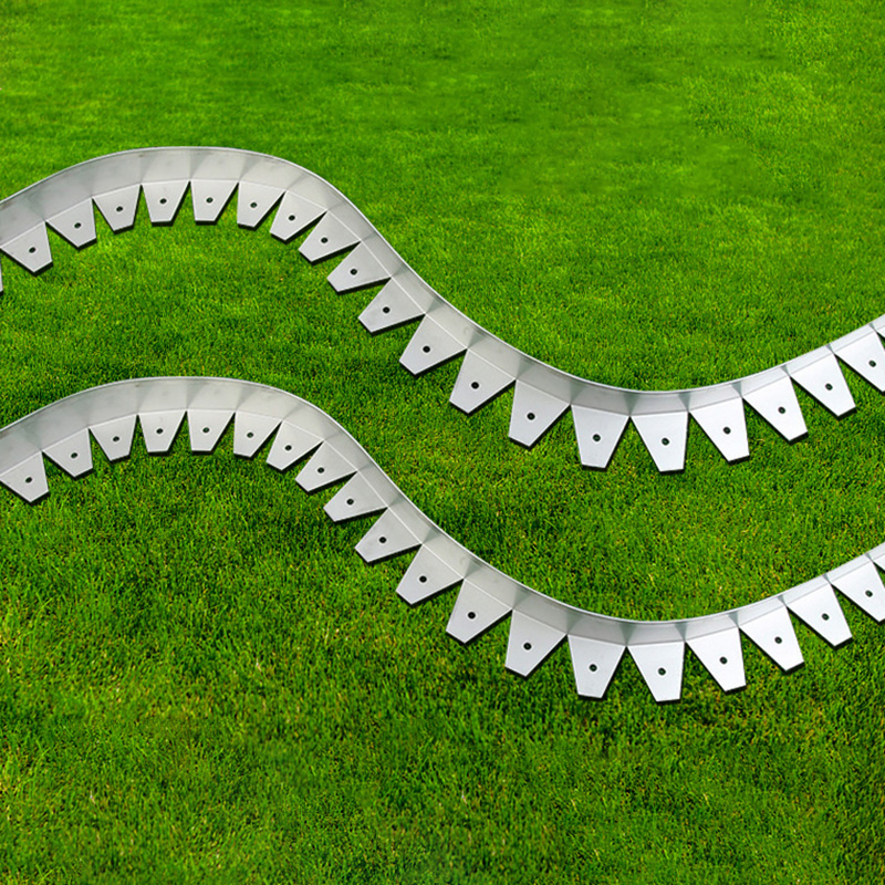 Jnz Manufacturer Supply Lawn Flexible Garden Edging Border Rust Stainless Steel Garden Edging