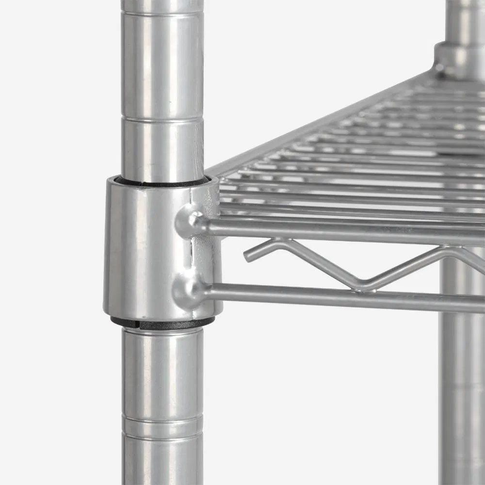 NSF Approval 6 Tier Steel Wire Shelf Storage Rack for Mushroom Growing