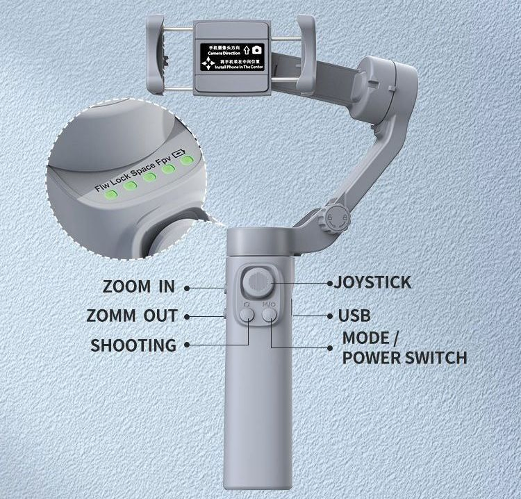 Стабилизатор для селфи F5 с отслеживанием объектов