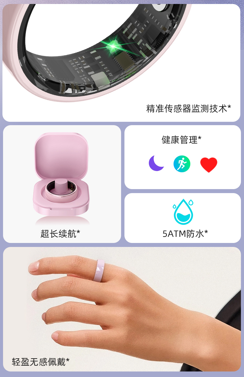 Умное кольцо для здоровья с Bluetooth