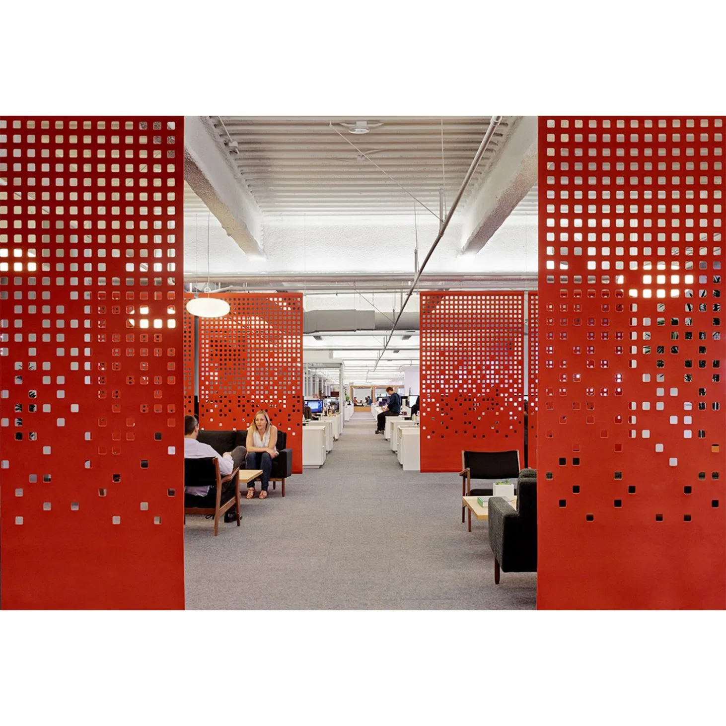 Sophisticated Technology Natural Wood Veneer Wainscoting Acoustic Panels