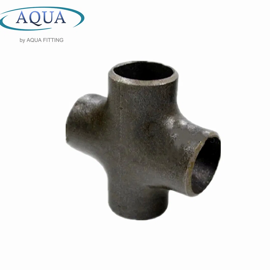 A105 A234 Carbon Steel Forged Pipe Fitting Enequal Cross / Reducing Thread Cross